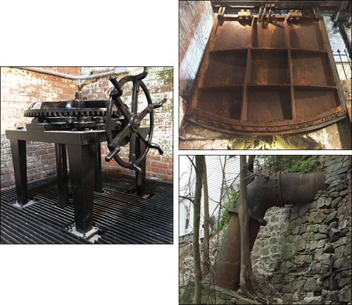 The valves and gates that stopped aqueduct water from flowing.